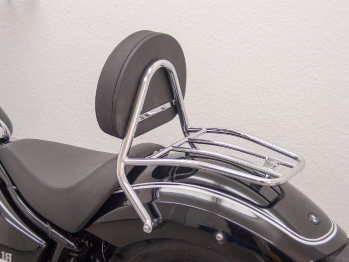 Driver Sissy Bar with big rounded pad and carrier